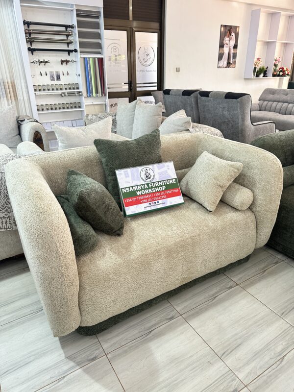 Luxury Curved Bouclé Sofa Set