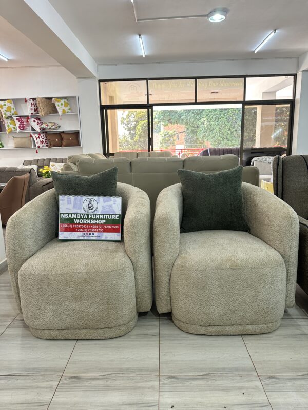 Luxury Curved Bouclé Sofa Set