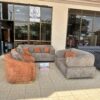 Contemporary Bouclé Sofa Set