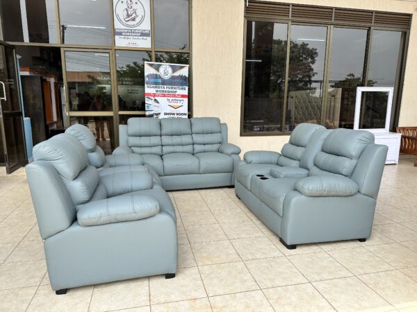 Luxury Recliner Leather Sofa Set