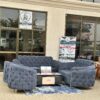 Luxury Chesterfield Fabric Sofa Set