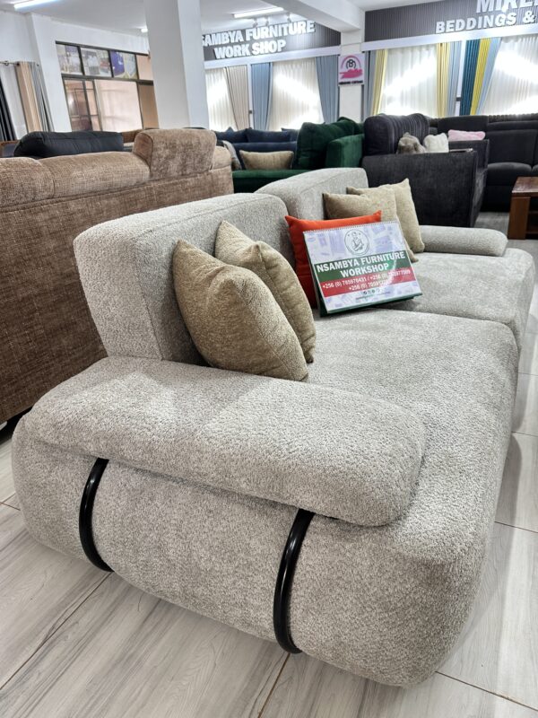 Luxury Curved Bouclé Sofa Set