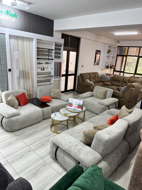 Luxury Curved Bouclé Sofa Set