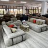 Luxury Curved Bouclé Sofa Set