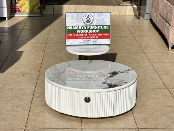 Round Coffee Table with Storage