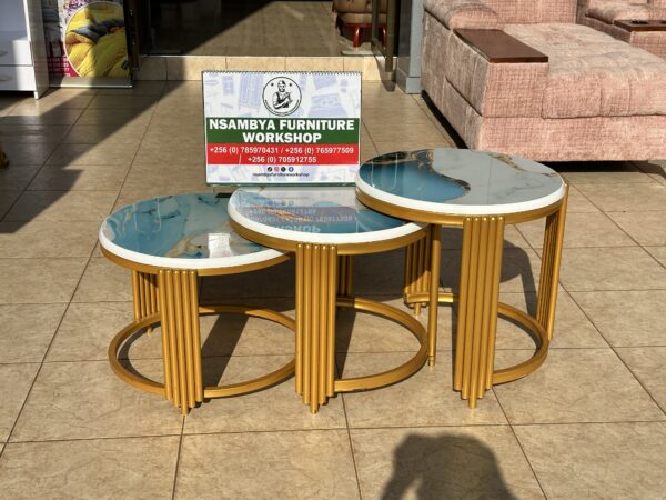 Luxury Marble Nesting Coffee Table Set