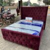 Burgundy Chesterfield Bed