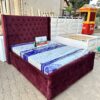 Burgundy Chesterfield Bed