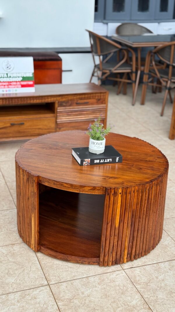 Round Wooden Coffee Table