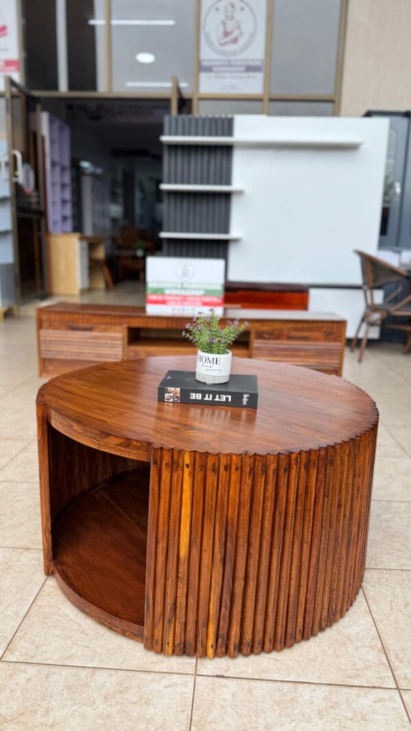 Round Wooden Coffee Table